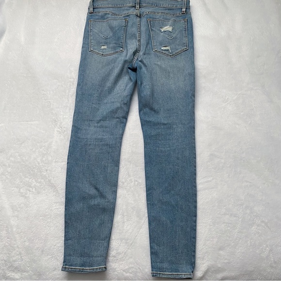 Hudson Nico Super Skinny Mid Rise Medium Wash Distressed Jeans - Picture 8 of 13